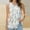 001 White, variant on Womens Summer Tank Tops Pleated Round Neck Sleeveless Tops for Women Casual Flowy