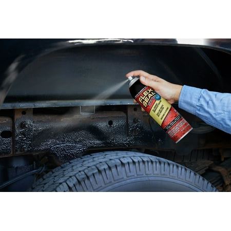 Flex Seal Automotive Aerosol Liquid Rubber Sealant Coating, 14 oz, Black