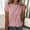 #20Pink, variant on ByworldtasicNo Boundaries Women's Short Sleeve Tops Soft Comfortable Crewneck T-Shirts with Unique Diagonal Stitching Blouse