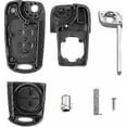 thumbnail image 4 of 2 Pieces Replacement Car Key Case Compatible with Hyundai i30 i35 i10 i20 iX20 iX35 and Kia Cee'd Soul Sportage Venga 3 Buttons Remote Car Key Shells, 4 of 5