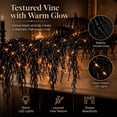 thumbnail image 3 of Halloween Fireplace Decor Set with LED Lights – Black Vine Garland for Mantel Door Frame Window Halloween Decorations Home Decor, 3 of 7
