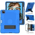 thumbnail image 1 of ELEHOLD Rugged Hybrid Case for iPad Pro 11 inch 2022/2021/2020/2018  Air 5th/4th Gen 10.9 Hard PC+Soft Silicone Shockproof Protective Hidden Kickstand Pencil Holder Full Body Case,C, 1 of 5