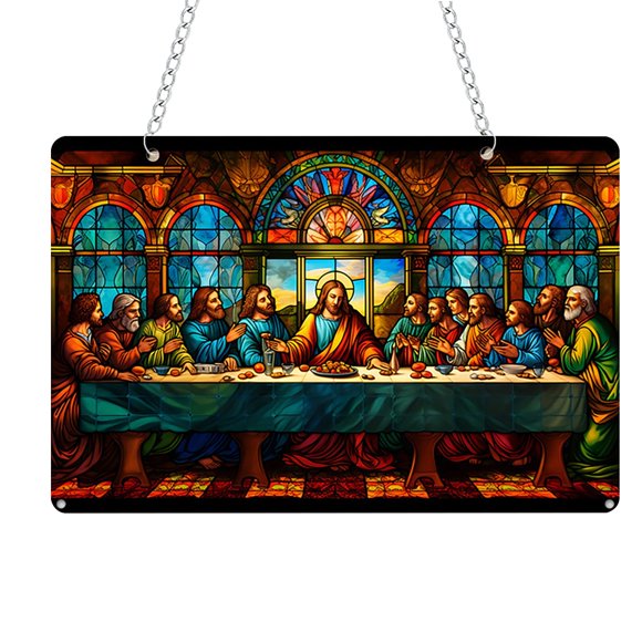 's Last Supper Decorative Painting Acrylic Pendant Window Decoration Museum Decoration