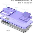 thumbnail image 2 of for Samsung Galaxy S23 FE (Not S23) Case with Slide Camera Cover, [Snug Touch] Hard Back & Soft Edge Matte Phone Case with Kickstand for Samsung Galaxy S23 FE LTT Purple, 2 of 18