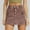 Brown, variant on Woman High Waisted Trendy Slit Stretchy Denim Skirt with Shorts Casual Summer Skorts Skirts Pink Xl
