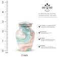 thumbnail image 2 of SUBSH Marble Design Metal Urn - Small Urns for Human Ashes Keepsake - Urns for Human Ashes - Funeral Decorations - Cremation Urns for Women - Urn Keepsake Human Ashes (3inch, 2pcs), 2 of 2