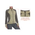 thumbnail image 5 of Little Donkey Andy Women's Warm Lightweight Running Jacket Full Zip Fleece Hybrid Coat for Golf Hiking Khaki Heather S, 5 of 8