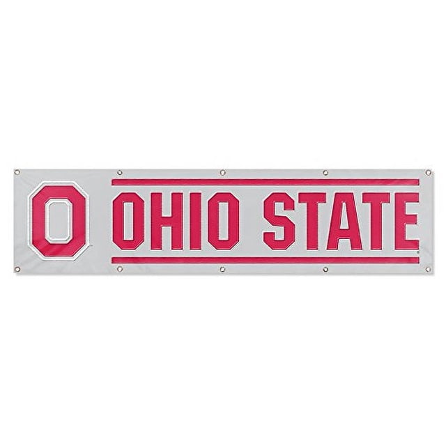 Pancarta gigante de 8 x 2 Party Animal NFL Ohio State Buckeyes