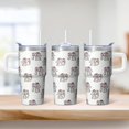 thumbnail image 2 of 20oz elephant Tumbler with Handle Convenient Home Cup elephant Lover Gift Perfect Birthday Valentine's Day Present for Women Men elephant Lovers, 2 of 6