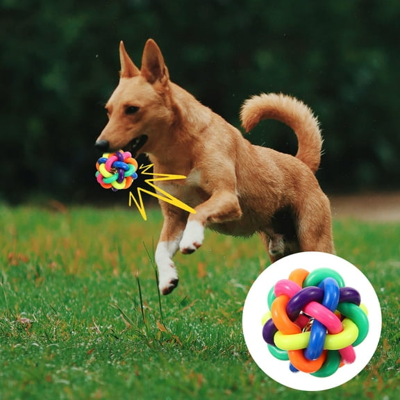 ELAYARD Dog Toy Squeaky Ball Material Bite Resistant Indoor Play 1Pack