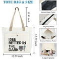 thumbnail image 2 of BDPWSS Sonographer Tote Bag Ultrasound Technician Gift Sonography Tech Gift Radiologist Gift I See Better In The Dark Gift, 2 of 7