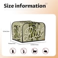 thumbnail image 4 of KLL Dinosaur Print 4 Slice Toaster Dust Covers Kitchen Small Appliance Cover with 2 Pockets,Can hold Jam Spreader Knife & Toaster Tongs (12.4 x 10.6 x 8.2), 4 of 6