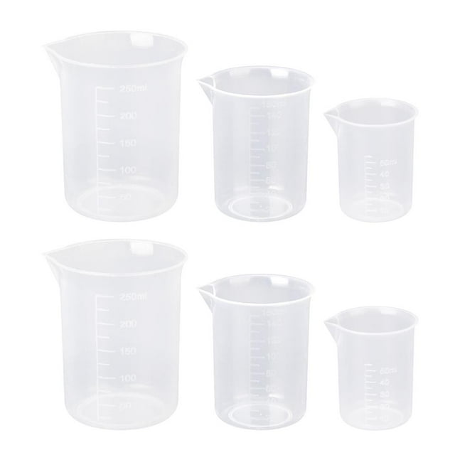 Taza graduada de del vaso de precipitados del laboratorio de cocina de 50/150/250 ml