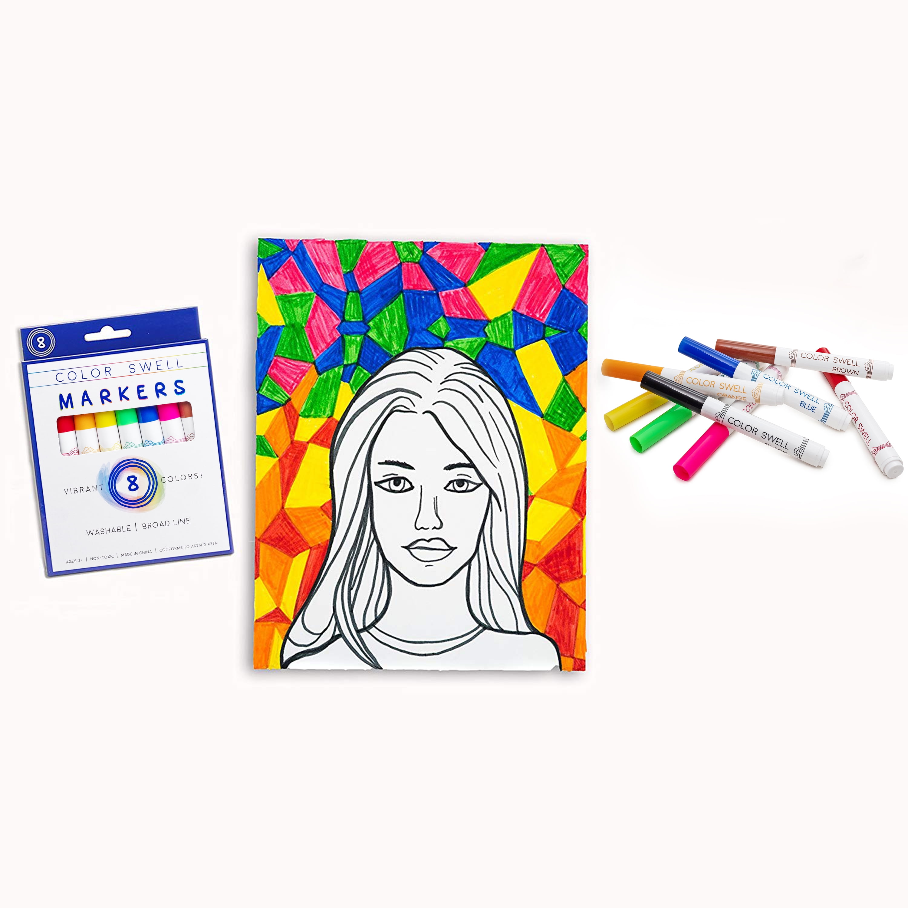 Washable Bulk Markers 36 Packs 8 Count Vibrant Colors 288 Total Markers Bulk  Perfect for Teachers, Kids and Classrooms