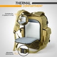 thumbnail image 7 of SharkMouth Military Diaper Bag for Dad: 900D Polyester Ripstop 300% Tougher - 40L Large Capacity for 72H Hiking/Camping Outdoor Activities - for Outdoor Enthusiast Dads (Tan), 7 of 7
