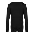 thumbnail image 3 of Ensemble Tricoté pour Femme Couleur Unie Ample Manches Longues Col Rond Haut + Short, 3 of 6