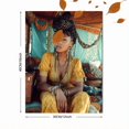 thumbnail image 3 of UXIEQU Boho Woman Portrait Canvas Wall Art 15.75x11.81 Inches, 3 of 8