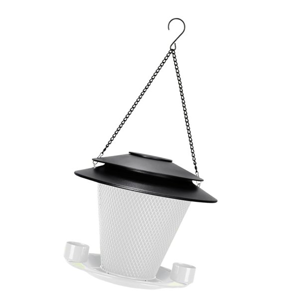 Comedero Solar para Pájaros para Colgar en Exteriores, Decoración de Jardín, Regalo para Amantes de Las Aves, Luz Solar Resistente E Impermeable, Vers