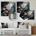 thumbnail image 4 of Designart "Elegant Pink and Silver Geometric Shapes III" Fashion Metal Art Living Room, 4 of 5