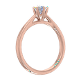 thumbnail image 2 of 1/3 Carat Prong Set Solitaire Diamond Engagement Ring Band in 14K Rose Gold (Ring Size 6.5), 2 of 5