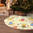 thumbnail image 5 of Fotbe Colorful Cartoon Snail Pattern Christmas Tree Skirt, Tree Skirts Plush Christmas Decorations, Christmas Tree Skirts Xmas Decorations Holiday Party Decor-30", 5 of 6