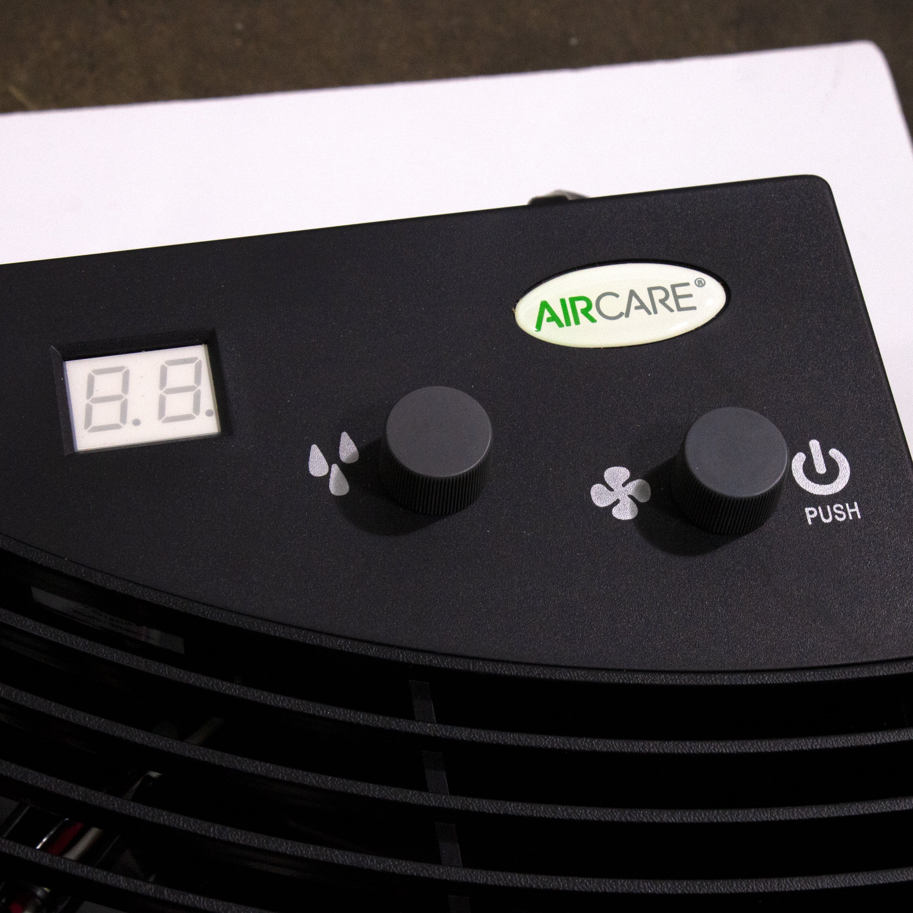 AIRCARE H12-400HB 3-Speed Whole-House Console-Style Evaporative Humidifier, Oak Burl
