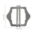 thumbnail image 2 of Houderco 10Ud Ajustable Para Cinturón De Material Metálico Plateado Para Prendas, 2 of 8