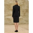 thumbnail image 5 of DARING DIVA Women's 2 Pcs Skirt Suit Business Work Blazers and Pencil Skirts M Black, 5 of 6