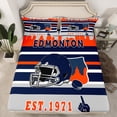 thumbnail image 2 of jejeloiu Edmonton City Twin Sheet Sets,Deepblue Striped Line Twin Fitted Sheet,Rugby Helmet Flat Sheet For Teens Boys,Ultra Soft Home Decor,3pcs, 2 of 7