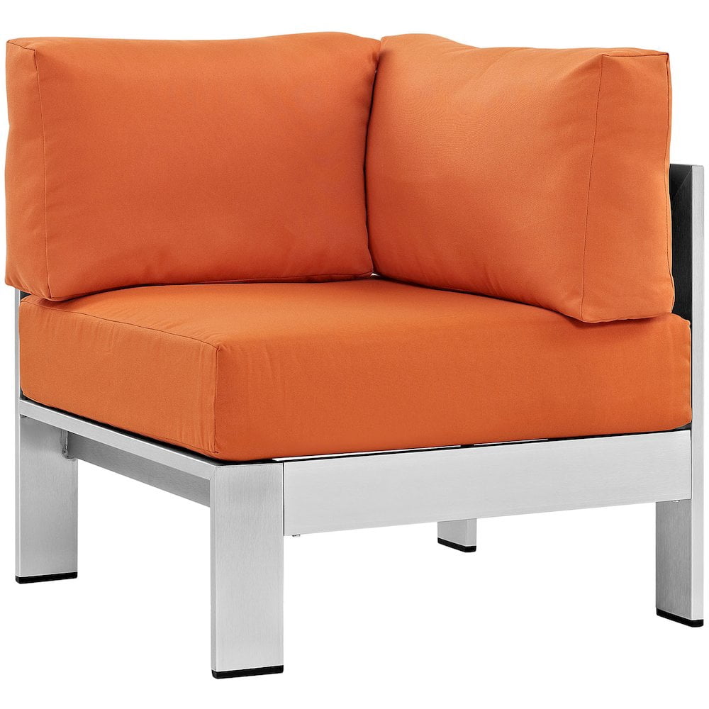 Shore 4 Piece Outdoor Patio Aluminum Sectional Sofa Set-EEI-2559