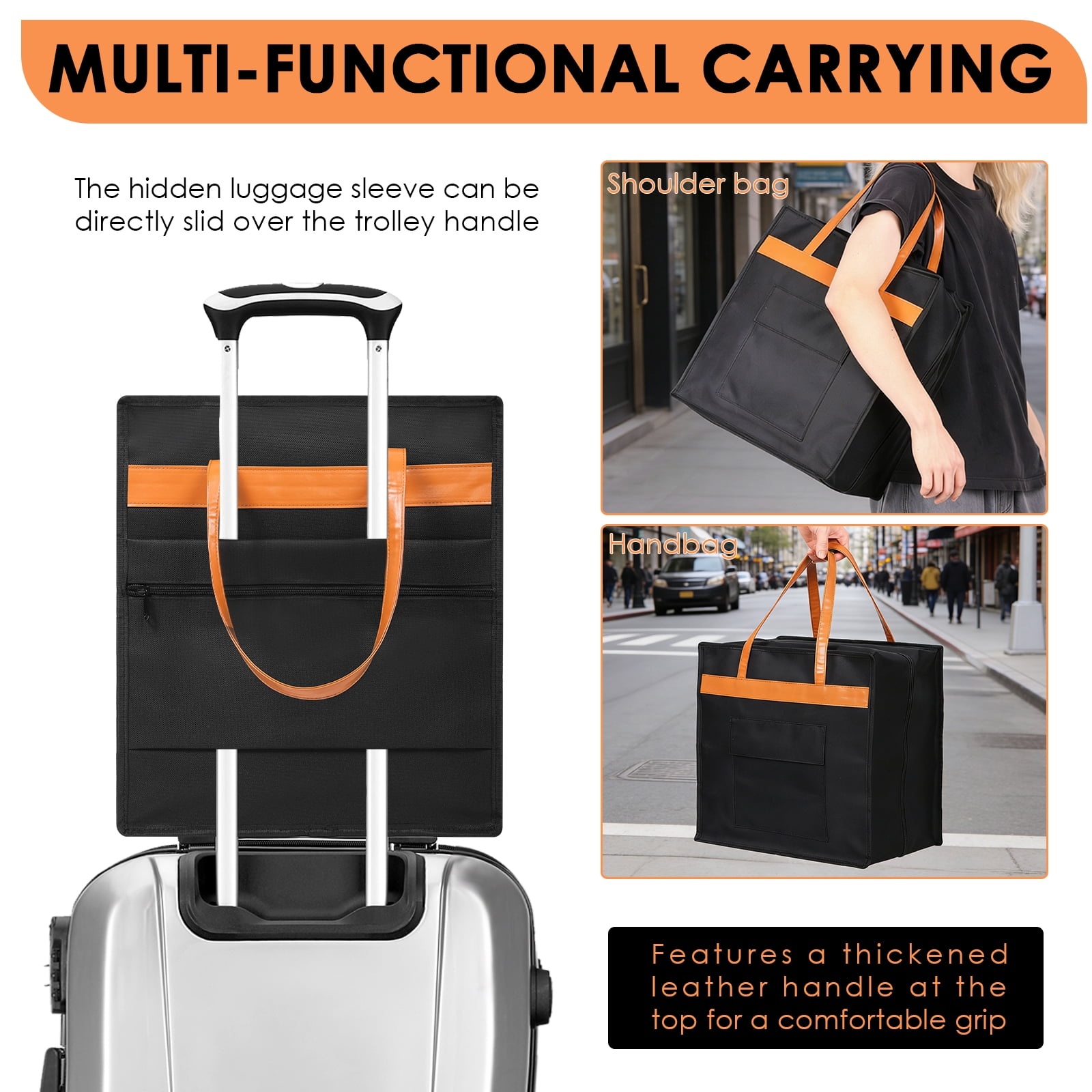 Wekvgz Shoe Bags with Pockets Zipper and Handle Large Capacity Travel Shoe Bag Organizer Waterproof Underwear Travel Bags for Luggage