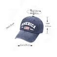 thumbnail image 2 of US 250th Anniversary Hat, Knitted Baseball Cap for Men & Women, Classic America Flag Pattern, 2 of 5