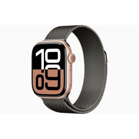 Restored Apple Watch Series 10 Aluminum 42mm A3001 (GPS Only, No Cellular) Rose Gold (Refurbished)