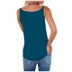 thumbnail image 4 of Karight Womens Tank Tops Half Zip V Neck Tshirts Summer Sexy Sleeveless Cami Shirts Ladies Chain Straps Casual Loose Blouses, 4 of 6