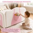 thumbnail image 4 of Mophoto Toddler Bed,Toddler Flood Bed with Extra Safety Broad, Removable Guard Rails,Standard Crib Size,Certified Fabric Toddler Beds for Kids, 4 of 9