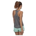 thumbnail image 1 of Prolriy - Camisetas deportivas para mujer, estilo casual, para gimnasio, de color liso, para yoga, con lazo, para entrenamiento, con espalda cruzada, color gris, talla M, 1 of 2