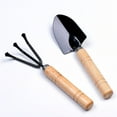 thumbnail image 3 of 2 Pcs Outils de Jardinage Ensembles Mini Pelles Râteaux Bonsaï Transplantation à la Main Miniature Plantation Succulente Fée Soins Intérieurs Extérieurs Cadeaux de Jardinage Jouet pour Enfants (Longueur 17.5CM), 3 of 8
