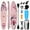 Pink, variant on FULLWATT Inflatable Stand up Paddle Boards 11 ft with Premium SUP Paddle Board Accessories, Wide Stable Design, Non-Slip Comfort Deck for Youth & Adults