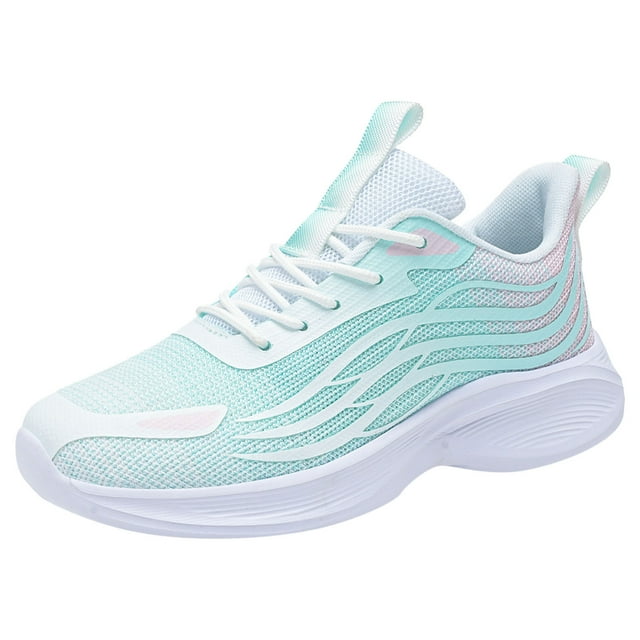 asddcavvf Women Sneakers Fashionable New Pattern Color Matching Flat Bottomed Comfortable Mesh Breat