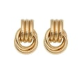 thumbnail image 2 of Fashionable Golden Earrings for Women High-End Jewelry for Elegant Occasions Accessories for Stylish Ladies, 2 of 4