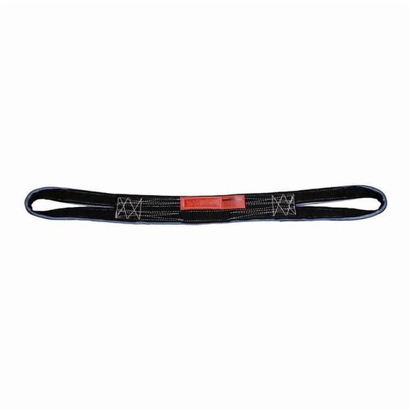 Lift-All Web Sling, Type 6, 4 ft L, 2 in W, Polyester, Black RE1802TX4