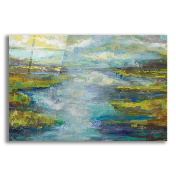Epic Art 'Quietude' by Jeanette Vertentes, Acrylic Glass Wall Art, 16"x12"