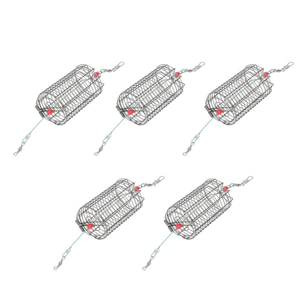 Fishing Bait Feeder Cage,5Pcs Fishing Bait Cages Fishing Lure Cage
