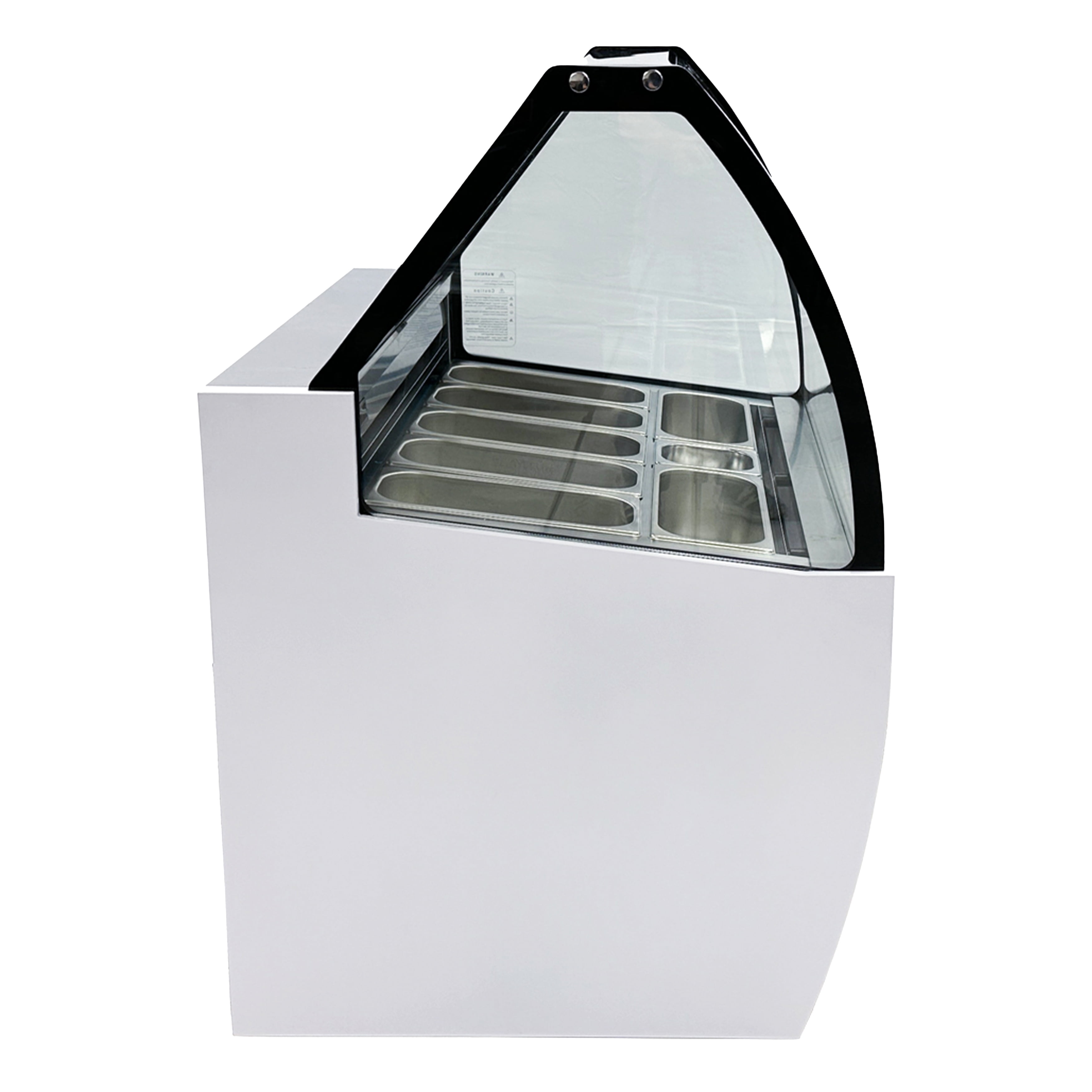 42 in. Commercial Deluxe Ice Cream Gelato 7 Pan Freezer NSF ETL Gelato Dipping Cabinet