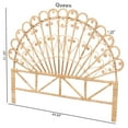 thumbnail image 7 of bali & pari Rasima Modern Bohemian Natural Brown Rattan Queen Size Standalone Headboard, 7 of 7