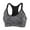 Gray, variant on PULLIMORE Women Seamlesss Racerback Sport Bra Removable Pad Yoga Lingerie Bras for Yoga Gym Workout Fitness (XL, Rose Red)