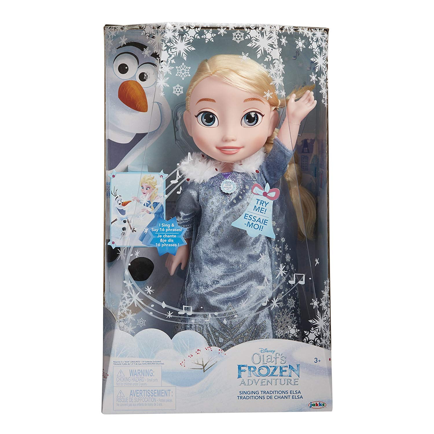 disney olaf's frozen adventure singing traditions elsa feature doll