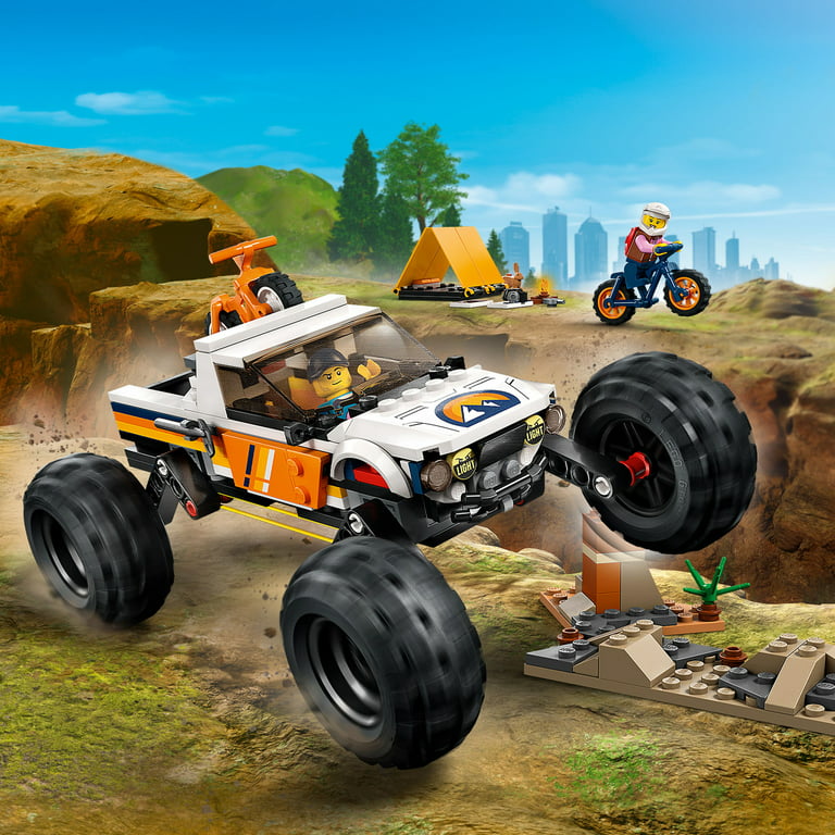 Medfølelse i aften mus LEGO City 4x4 Off-Roader Adventures 60387 Building Toy - Camping Set  Including Monster Truck Style Car with Working Suspension and Mountain  Bikes, 2 Minifigures, Vehicle Toy for Kids Ages 6+ - Walmart.com