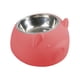 thumbnail image 2 of Comedero para perros inclinado a 15 degree, de acero inoxidable, para gatos y cachorros de interior. Rosa, 2 of 9