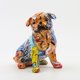thumbnail image 3 of Escultura de resina de bulldog francés, animales pintados a mano, estatua de perro, obra de arte, 19x125x185 CM, 3 of 9